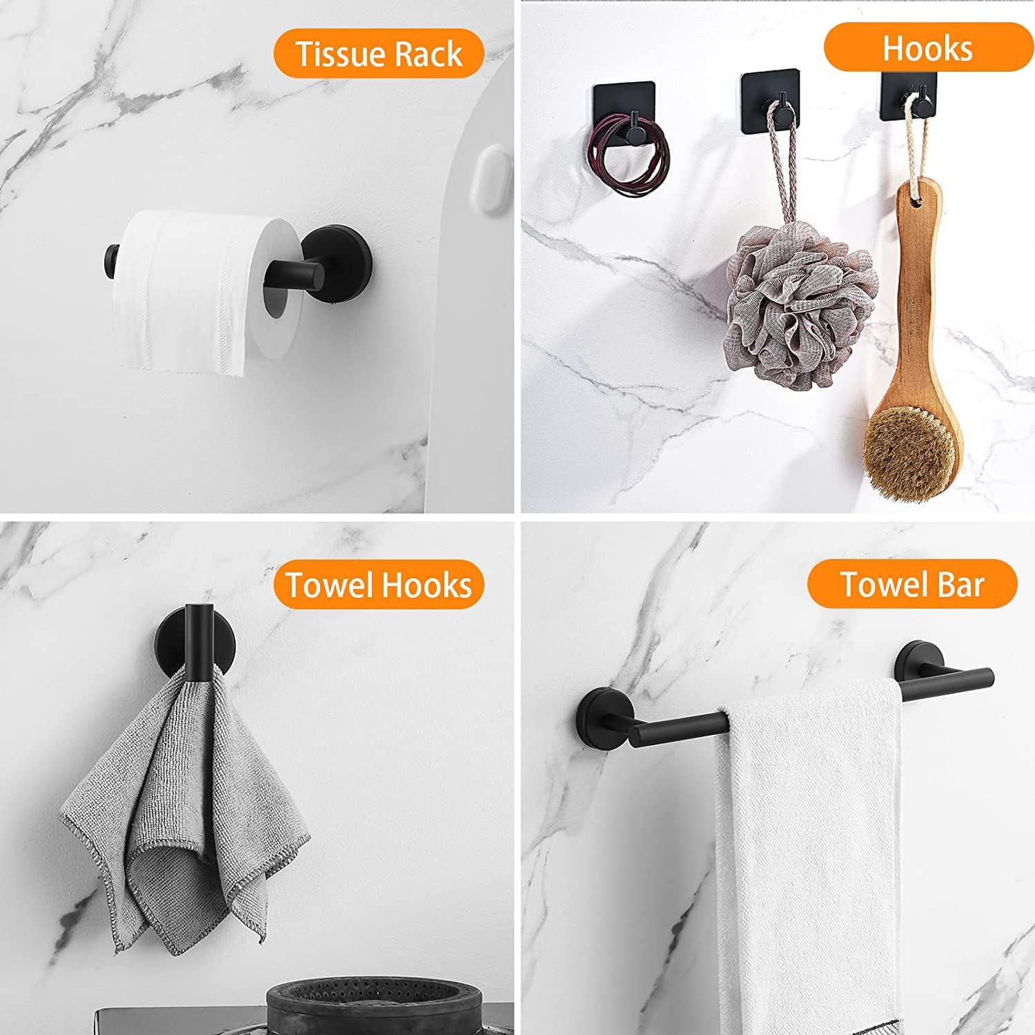 Juego Sets De Accesorios Para Baño Inoxi